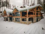 Ridge Top Lodge, located at Whitefish Mountain Resort, is a rustic Montana ski lodge that sleeps 16.
